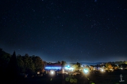 Nachthimmel über dem Campingplatz Edersee